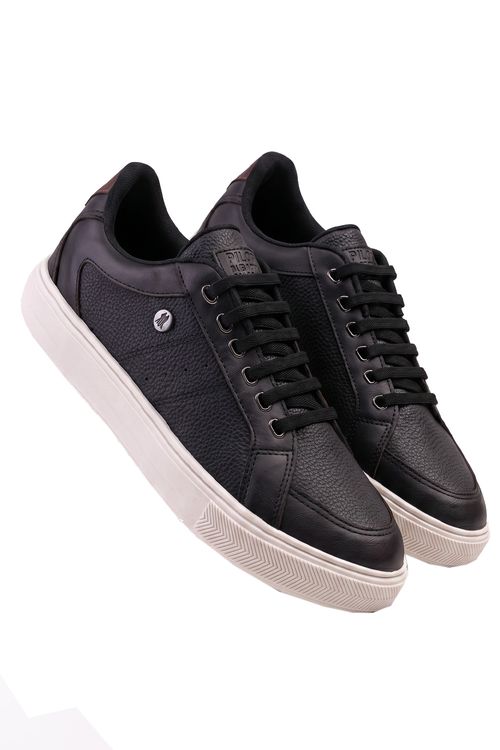 Tênis Casual Design Moderno Confortável Polo Wear Preto