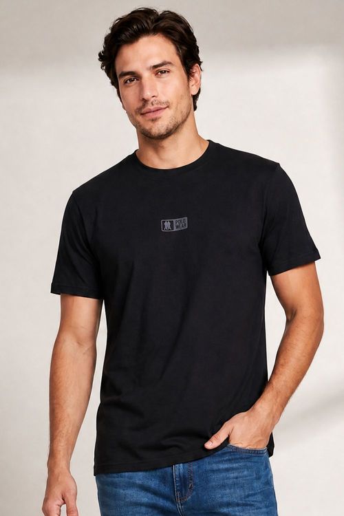 Camiseta Masculina Leve e Confortável Polo Wear Preto