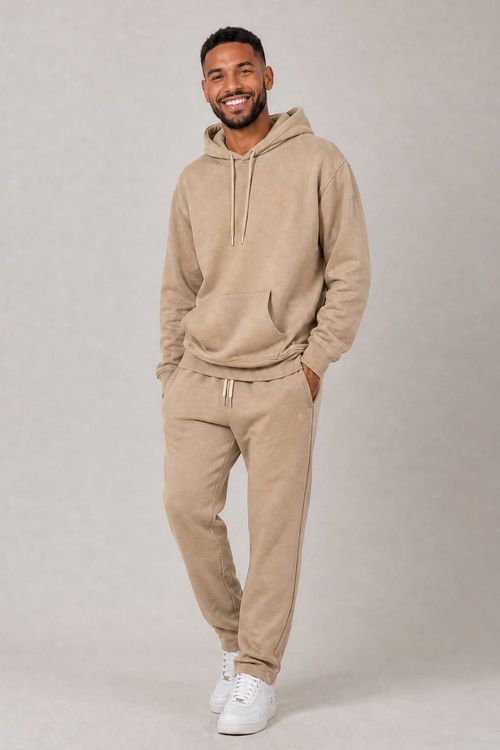 Calça Moletom Conforto Essencial Polo Wear Bege