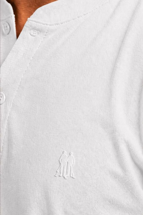Polo Masculina Gola Portuguesa Polo Wear Branco