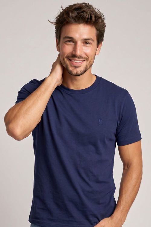 Camiseta Masculina Premium Algodão Polo Wear Azul