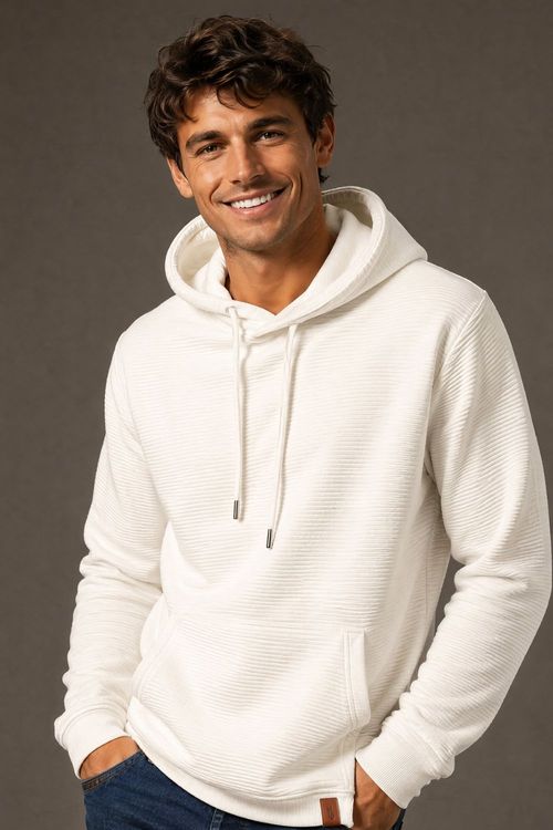 Moletom Canguru Com Capuz Polo Wear Off White
