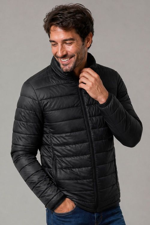 Jaqueta Masculina Sem Capuz Polo Wear Cinza Escuro