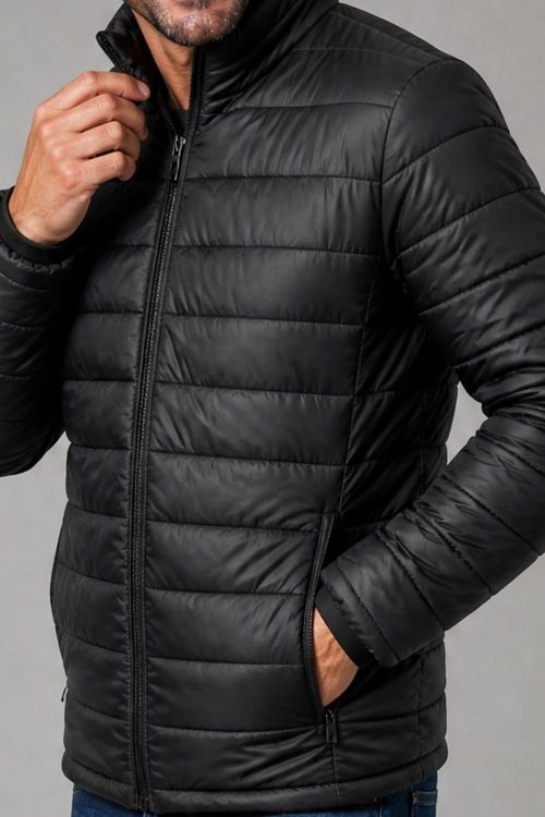Jaqueta Masculina Sem Capuz Polo Wear Cinza Escuro