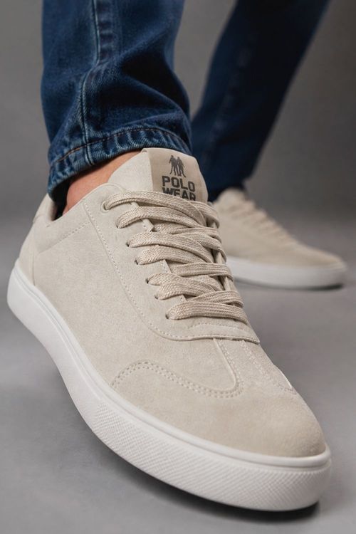 Tênis Casual Masculino Premium Leve e Confortável Polo Wear Off White