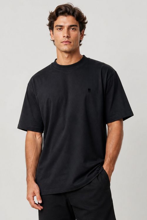 Kit 2 Camisetas Over Masculina Polo Wear Preto-Branco