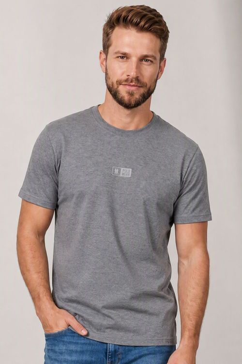 Camiseta Masculina Leve e Confortável Polo Wear Mescla Médio