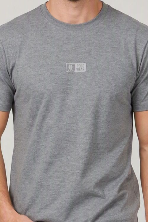 Camiseta Masculina Leve e Confortável Polo Wear Mescla Médio
