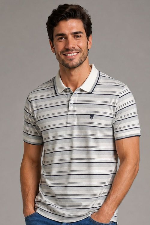 Polo Piquet Listrada Polo Wear Off White