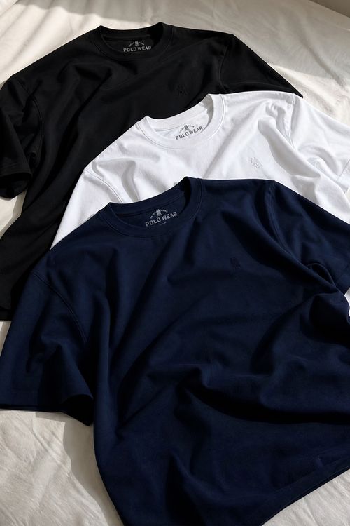 Kit 3 Camisetas Premium Masculinas Polo Wear Sortido