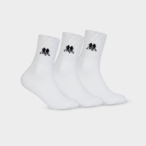 Kit 3 Pares De Meia Cano Longo Juvenil Polo Wear