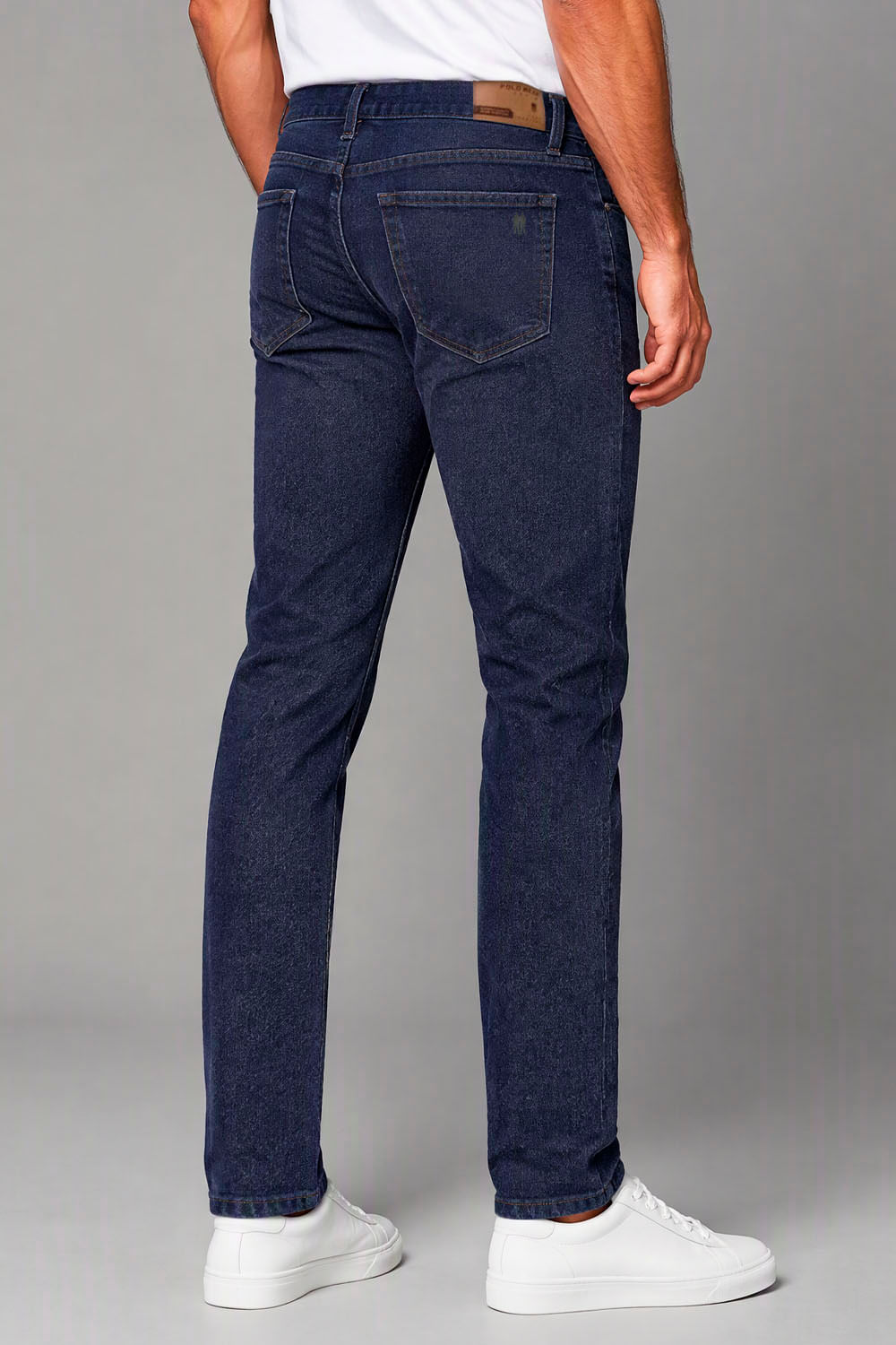 Calça Jeans Masculina Slim Básica Polo Wear Jeans Escuro