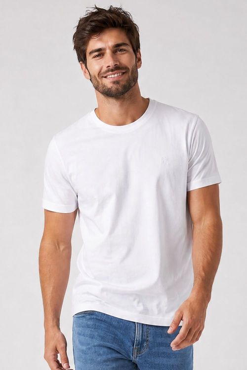 Camiseta Masculina Premium Algodão Polo Wear Branco