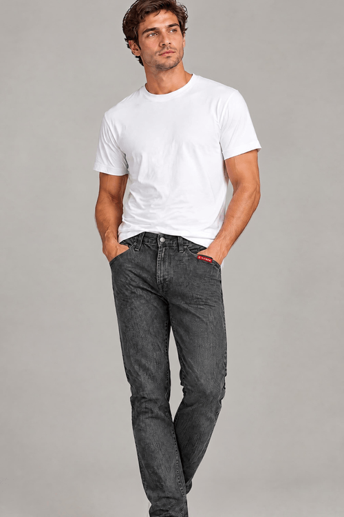 Calça Jeans Regular Masculina Básica Polo Wear Jeans Amaciado